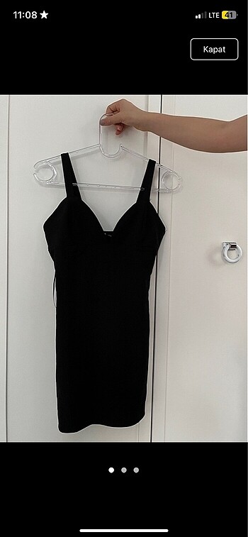 Zara zara siyah mini elbise
