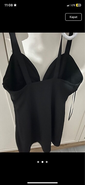 zara siyah mini elbise