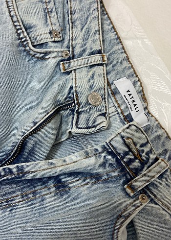 Kadın Gri Normal Boy Midi Denim Jean - Görsel 4