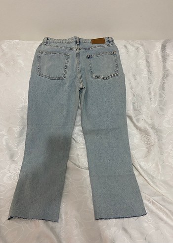 Kadın Gri Normal Boy Midi Denim Jean - Görsel 3