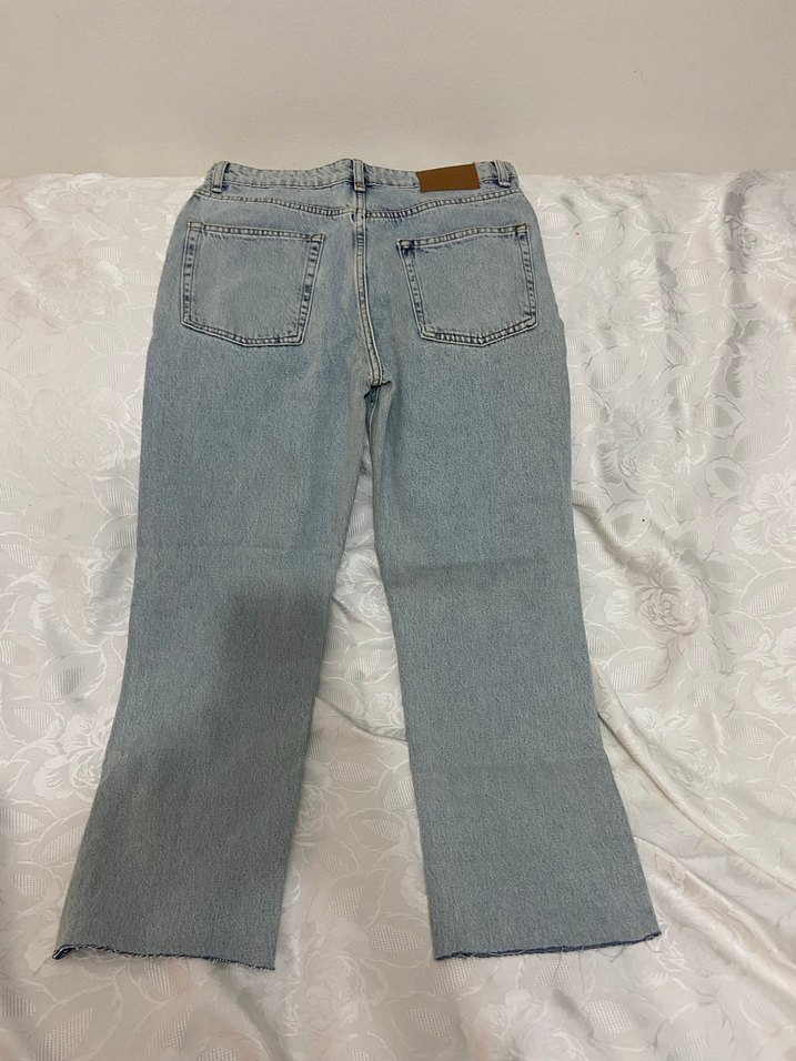 Kadın Gri Normal Boy Midi Denim Jean - Görsel 3