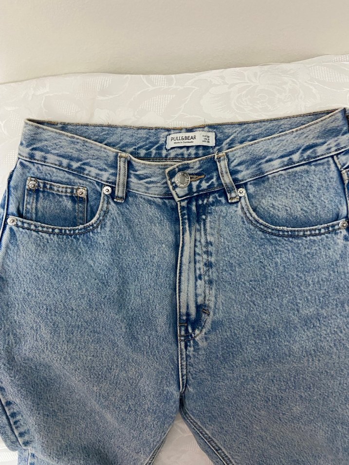 Mavi Normal Boy Denim Kadın Pantolon - Görsel 3