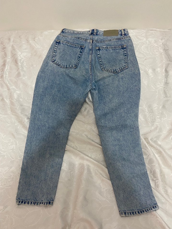 Mavi Normal Boy Denim Kadın Pantolon - Görsel 2