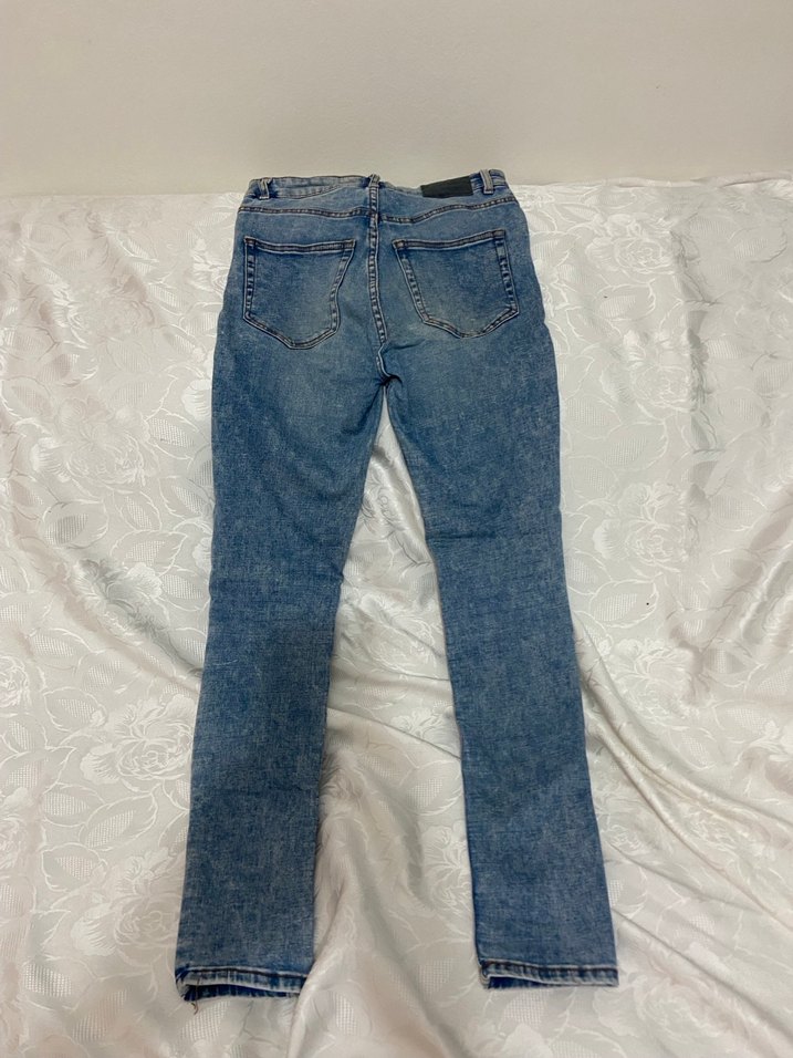 Gri Tonlu Kadın Kot Pantolon - Görsel 2