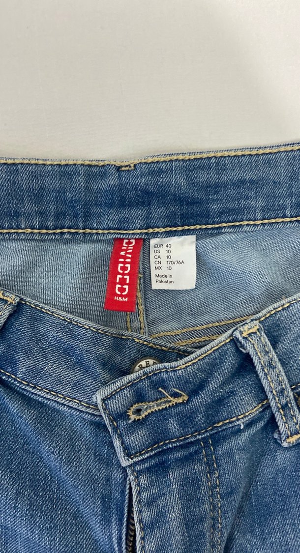 Kadın Mavi Salaş Mini Denim Şort - Görsel 2