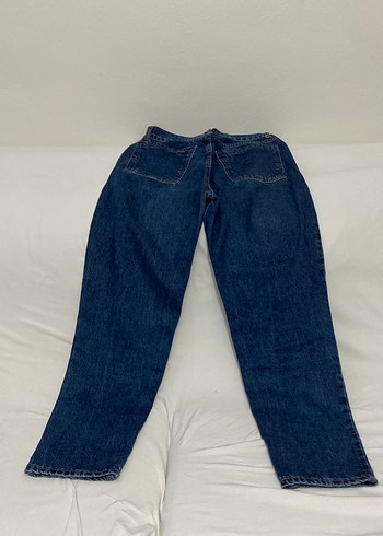 Lacivert Kadın Denim Geniş Kesim Jean - Görsel 2