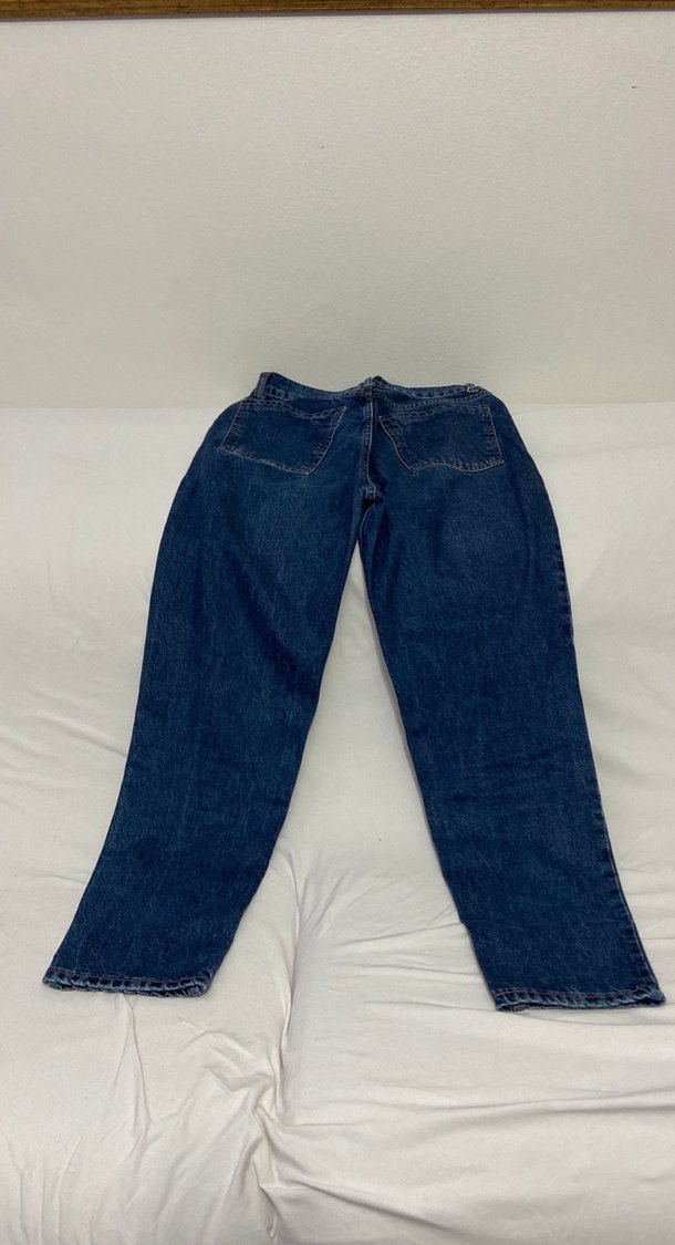 Lacivert Kadın Denim Geniş Kesim Jean - Görsel 2