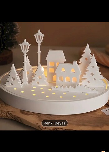 Beyaz Dekoratif Mumluk