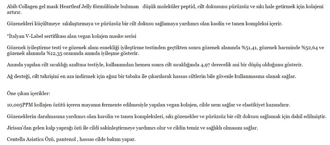Abib Collagen Gel Maskesi Heartleaf Jelly 35 gr - Görsel 4