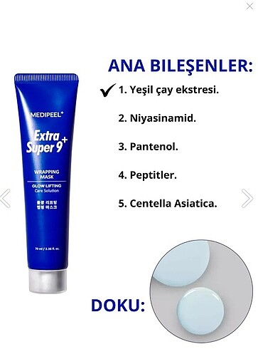 MEDIPEEL Extra Super 9 Plus Water Glow Lifting Wrapping Mask - Görsel 4