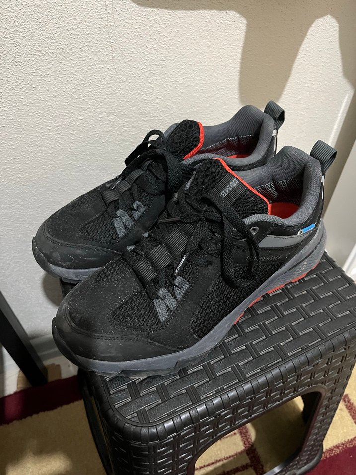 Kırmızı Siyah Outdoor Ayakkabısı Velcro - Görsel 3