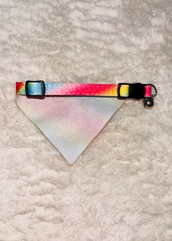 Renkli Kedi Aksesuarı Fular - Görsel 3