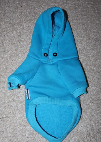 Mavi Kapüşonlu Köpek Kıyafeti - Görsel 2