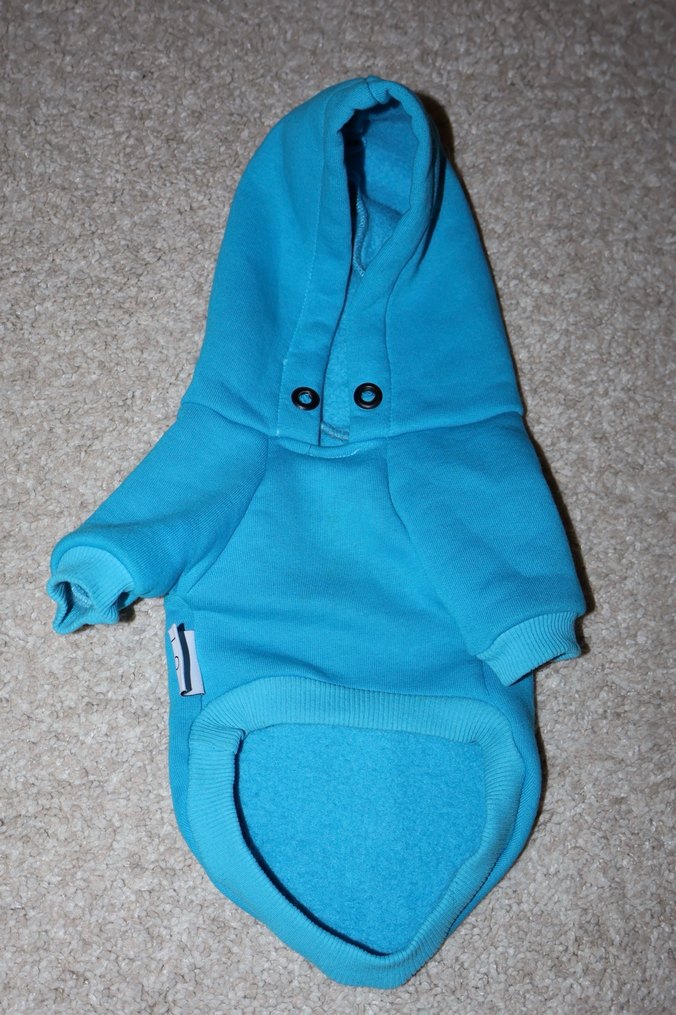 Mavi Kapüşonlu Köpek Kıyafeti - Görsel 2