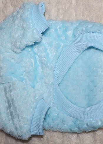Kedi Köpek Mavi Polar Kıyafet - Görsel 3