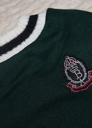 Yeşil Kedi Köpek Armalı Süveter - Görsel 5