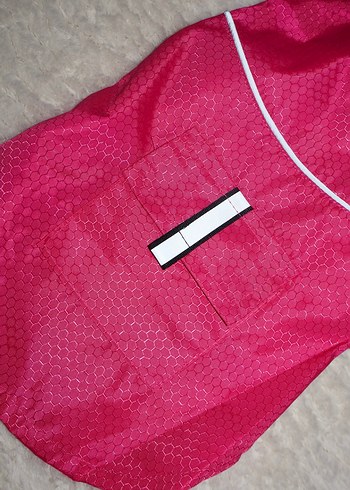 Pembe Reflektörlü Köpek Yağmurluk - Görsel 6