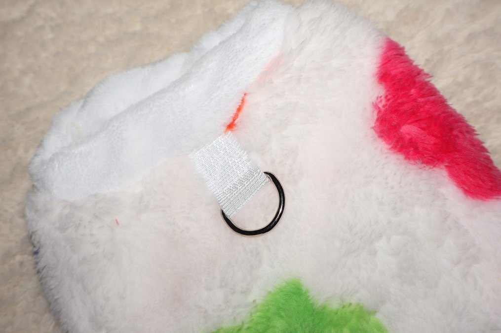 Çiçek Desenli Polar Köpek Kedi Kıyafeti - Görsel 3