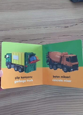  Mini karton eğitici kitap taşıtlar