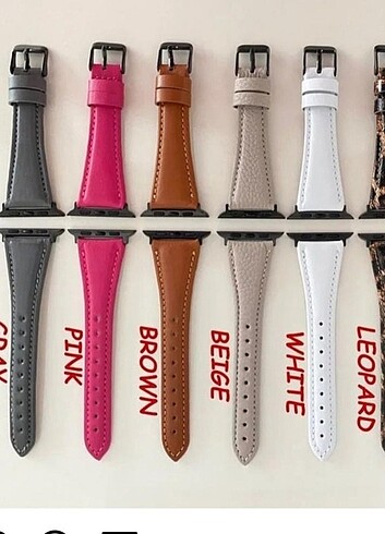 Apple watch uyumlu deri saat kordonu