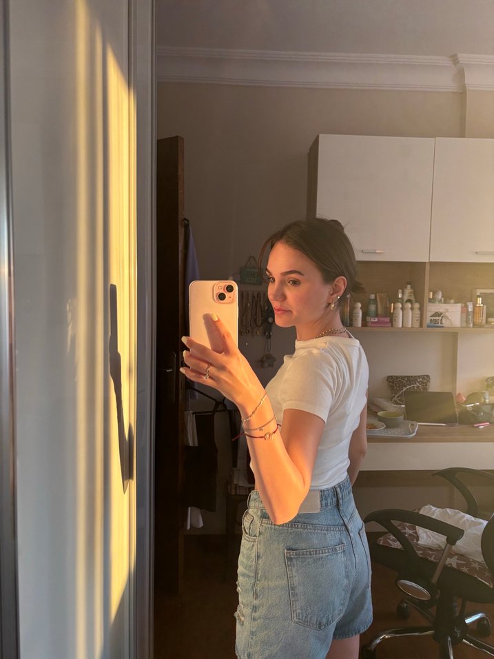 Bershka Kelebekli Kadın Crop Top - Görsel 2