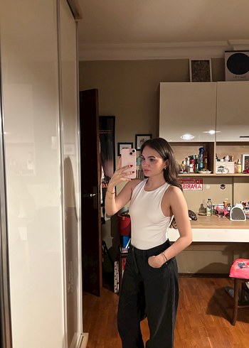 Penti Beyaz Yüksek Yaka Bodysuit - Görsel 3