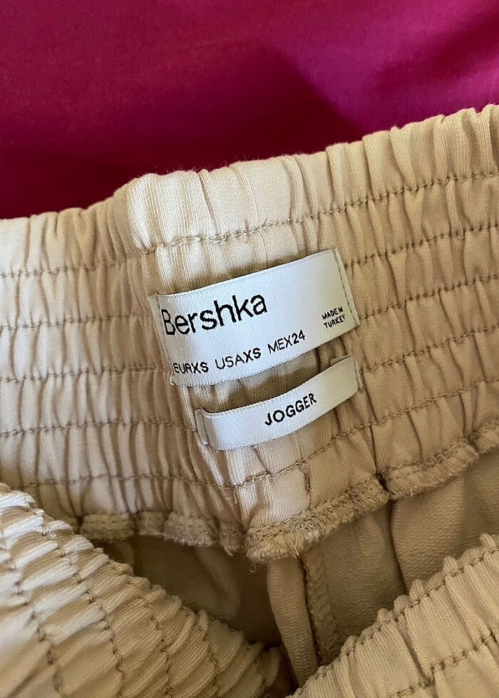Bershka Krem Pantolon - Görsel 5