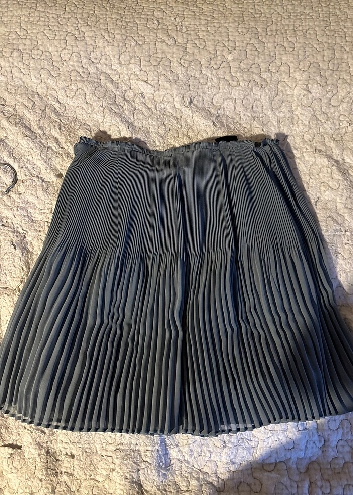 H&M Orta Boy Yeşil Etek - Görsel 4