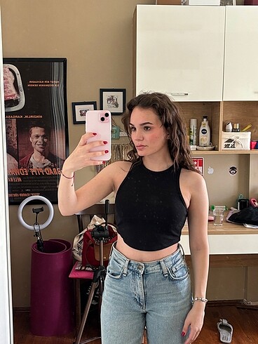 Bershka Halter Yaka Crop - Görsel 2