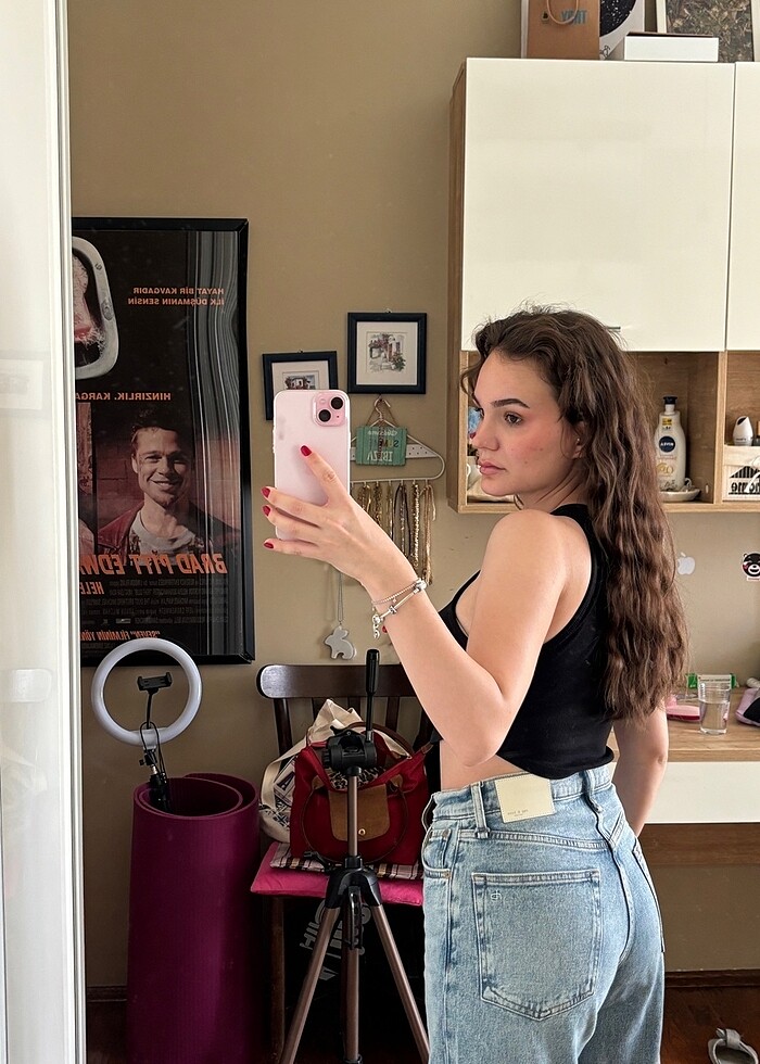 Bershka Halter Yaka Crop - Görsel 3