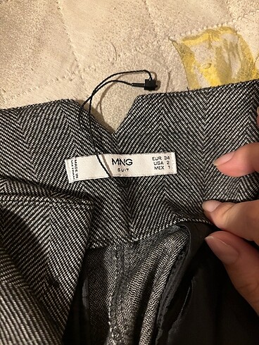 Mango Gri Pantolon - Görsel 5