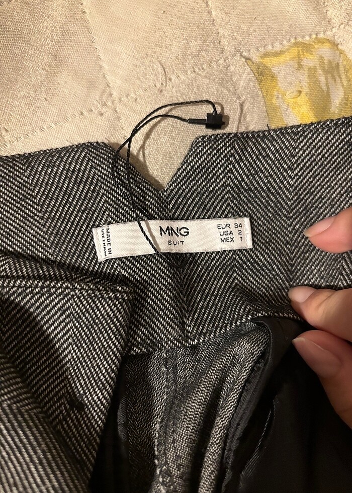 Mango Gri Pantolon - Görsel 5