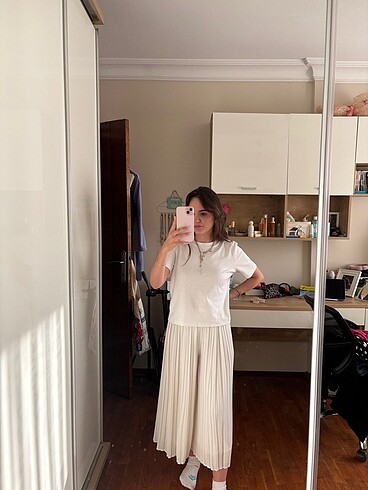 Forever 21 Beyaz Şık Pantolon