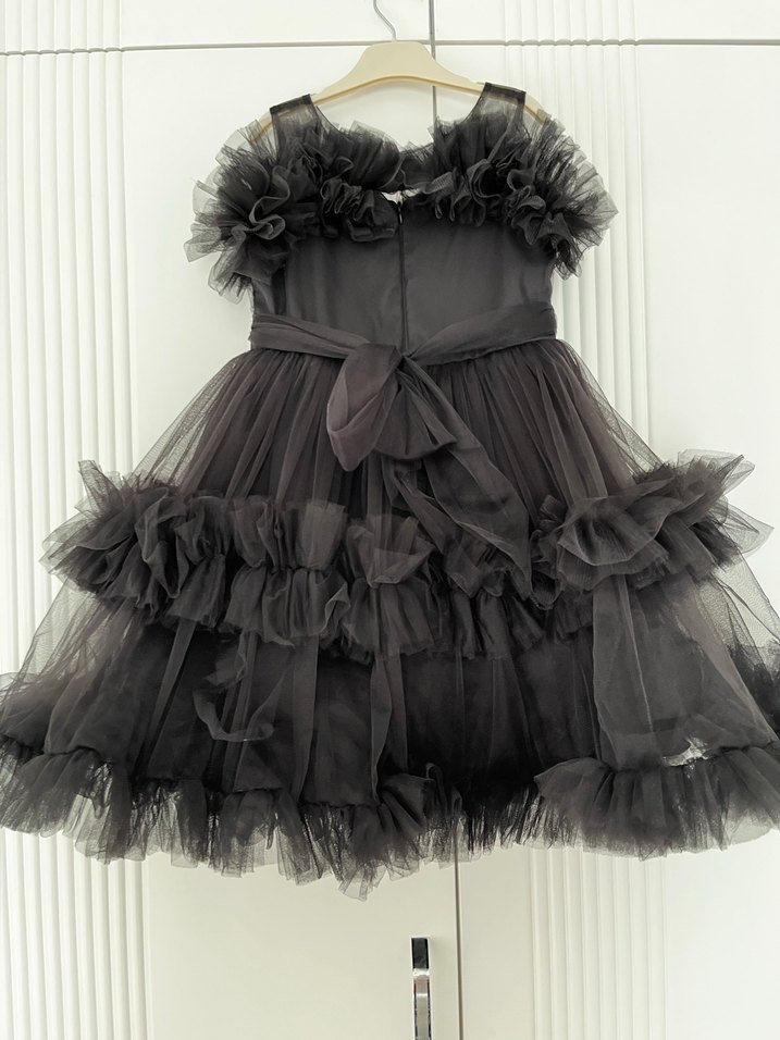 Siyah Fırfırlı Gotik Kadın Broş - Görsel 2