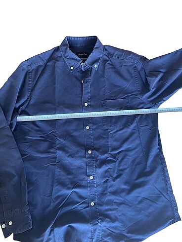 l Beden lacivert Renk Massimo Dutti Erkek Lacivert gömlek L
