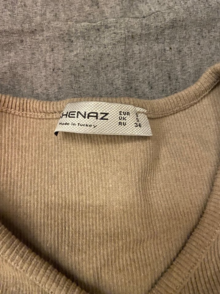 Kadın Bej Uzun Kollu Düğmeli Bolero - Görsel 2