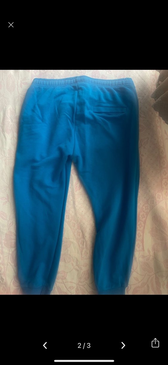 Nike Erkek Mavi Dar Kesim Eşofman Altı - Görsel 2