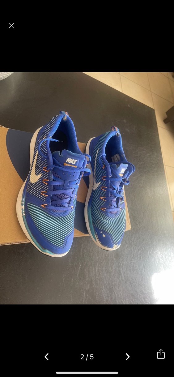 Nike Erkek Renkli Baskılı Mavi Spor Ayakkabı - Görsel 2