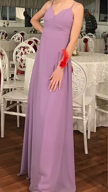 Lila Abiye elbise