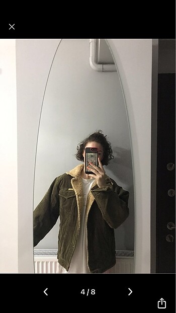 s Beden haki Renk Oversize ceket