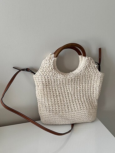 Zara Makrome Bucket Çanta