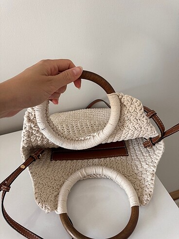 Zara Zara Makrome Bucket Çanta