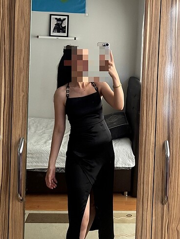 Zara Zara Saten gece elbisesi