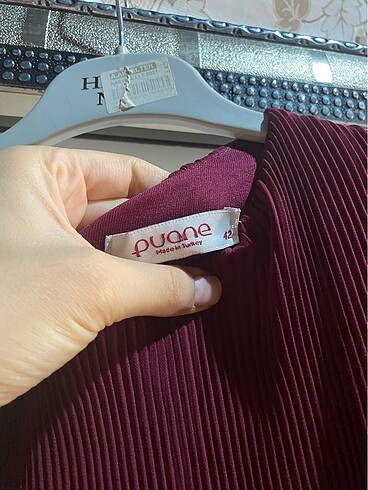 42 Beden bordo Renk Elbise