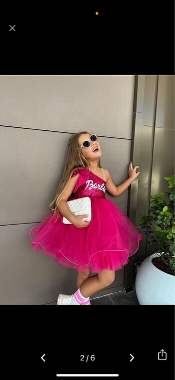 Pembe Barbie Şık Abiye