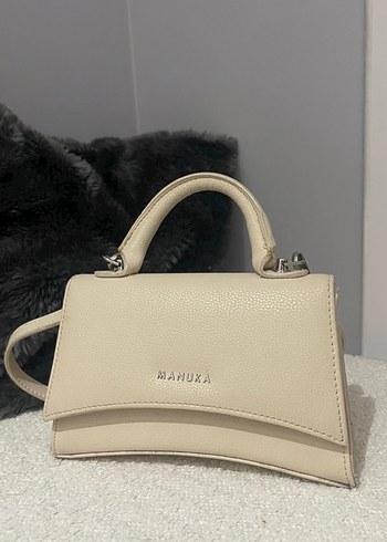 Manuka krem  Deri Kadın El Çantası - Minimalist Şıklık - Görsel 3