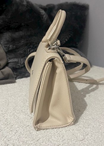 Manuka krem  Deri Kadın El Çantası - Minimalist Şıklık - Görsel 4