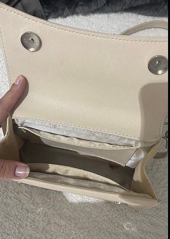 Manuka krem  Deri Kadın El Çantası - Minimalist Şıklık - Görsel 8