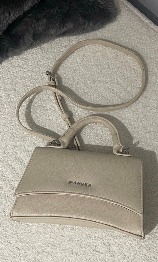 Manuka krem  Deri Kadın El Çantası - Minimalist Şıklık - Görsel 2