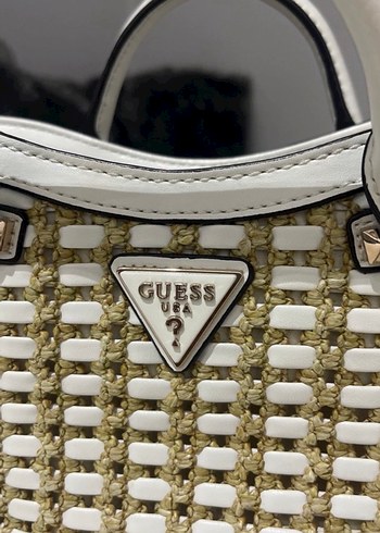 Guess Beyaz Ekose Desenli Kadın Çanta - Görsel 3